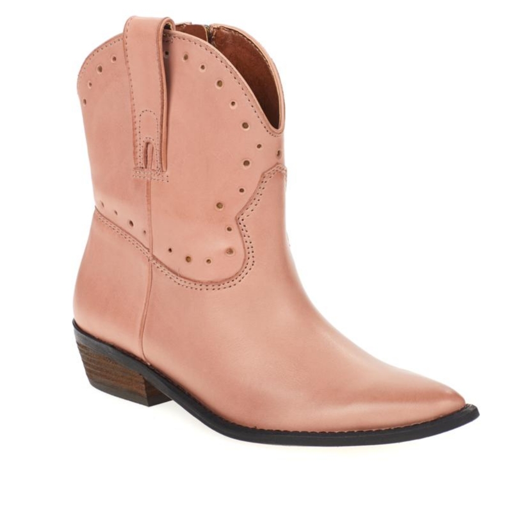 Lucky Brand Chantelx Western-Inspired Leather Bootie - Picture 1 of 10